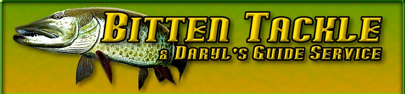 Bitten Musky Fishing Lures and Tackle and Daryls Hayward Wisconsin Fishing and Hunting Guide Service